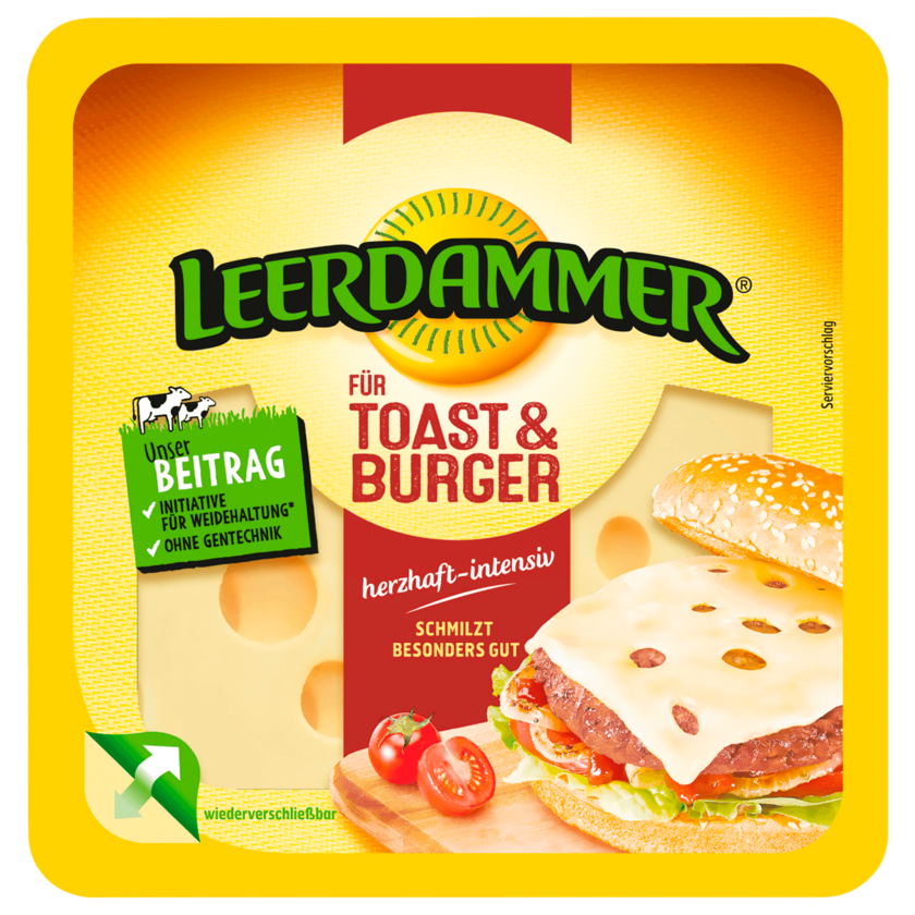 Leerdammer Für Toast & Burger herzhaft-intensiv 150g